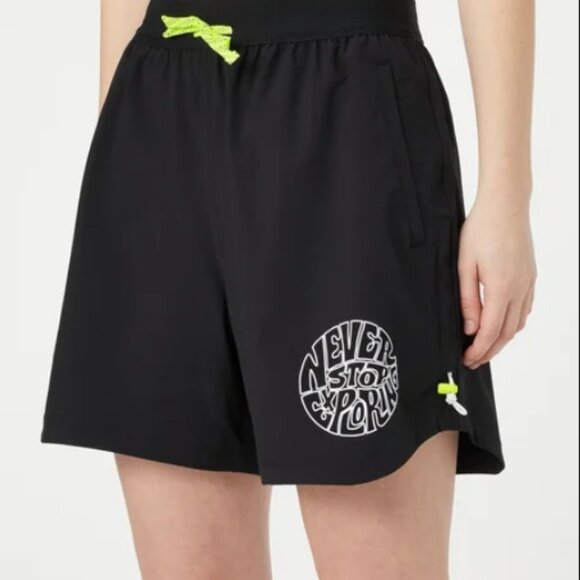 The North Face Pants - The North Face Trailwear OKT Trail Short - Women's Small Black/Neon Yellow NWT